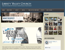 Tablet Screenshot of libertyvalleychurch.org